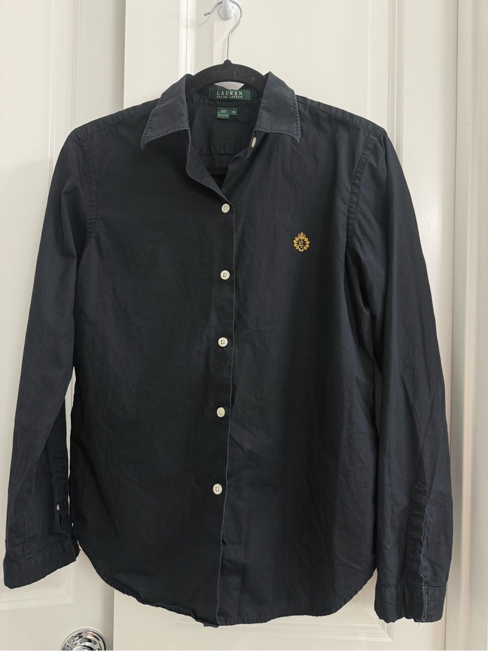Vintage 90’s Lauren Ralph Lauren Shirt Golden Crown Crest Retro Elegance Classy